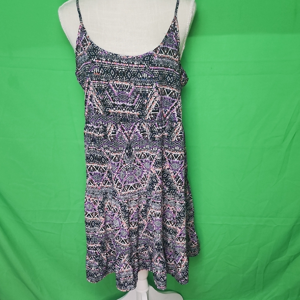 Super Cute Bohemian Print Spaghetti Strap JOE BOXER Dress